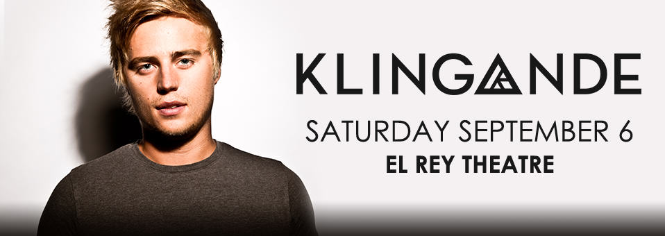 Klingande at El Rey Theatre - September 6th
