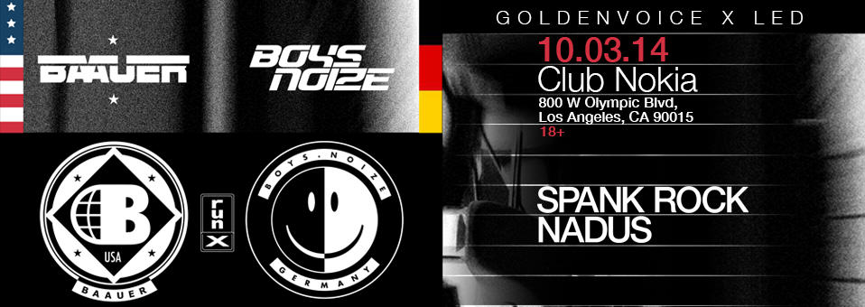 Baauer & Boys Noize at Club Nokia - October 10th