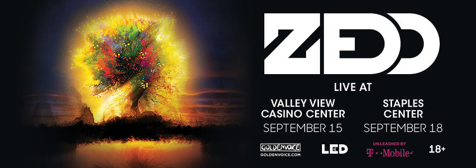 Zedd + Alex Metric at Valley View Casino Center + Staples Center - September 15th & 18th