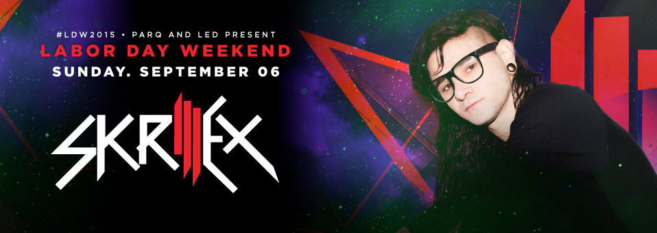 Skrillex at Parq - September 6th, 2015