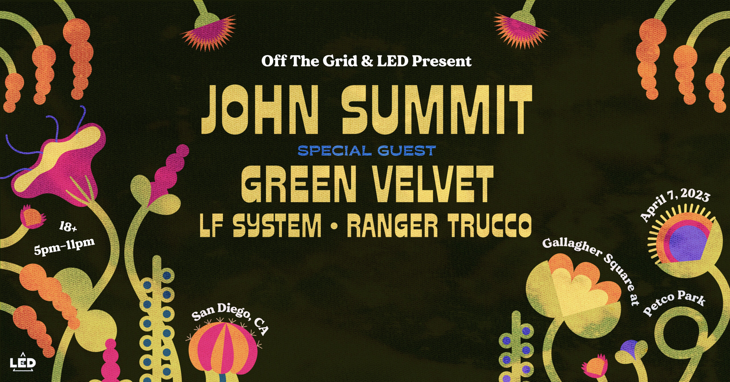 Off The Grid: John Summit + Green Velvet + LF System + Ranger Trucco