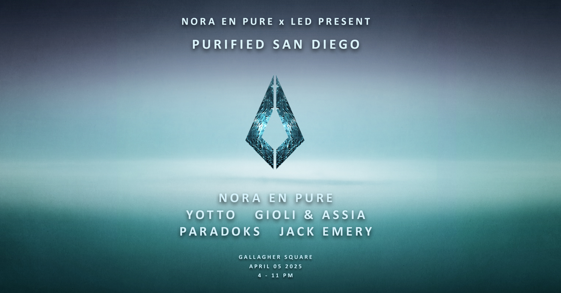 LED x Nora En Pure present Purified San Diego